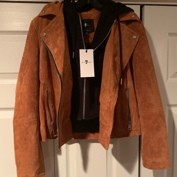 NWT 7 for all mankind - 100% Suede Jacket. - Picture 5 of 8